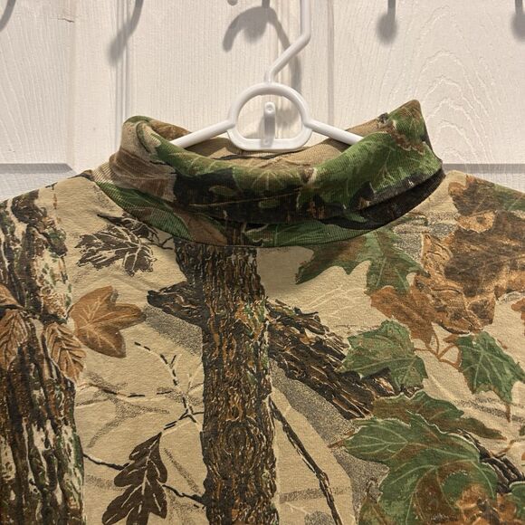Vtg SPARTAN Realtree USA Long Sleeve Turtleneck Camo Hunting Shirt Small Medium - Picture 4 of 7
